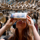 Google is migrating many of the functions of its virtual reality field trip app Expeditions to its Arts & Culture app, which the woman pictured above is using to interact with exhibits at the Museum of Natural History in Berlin.